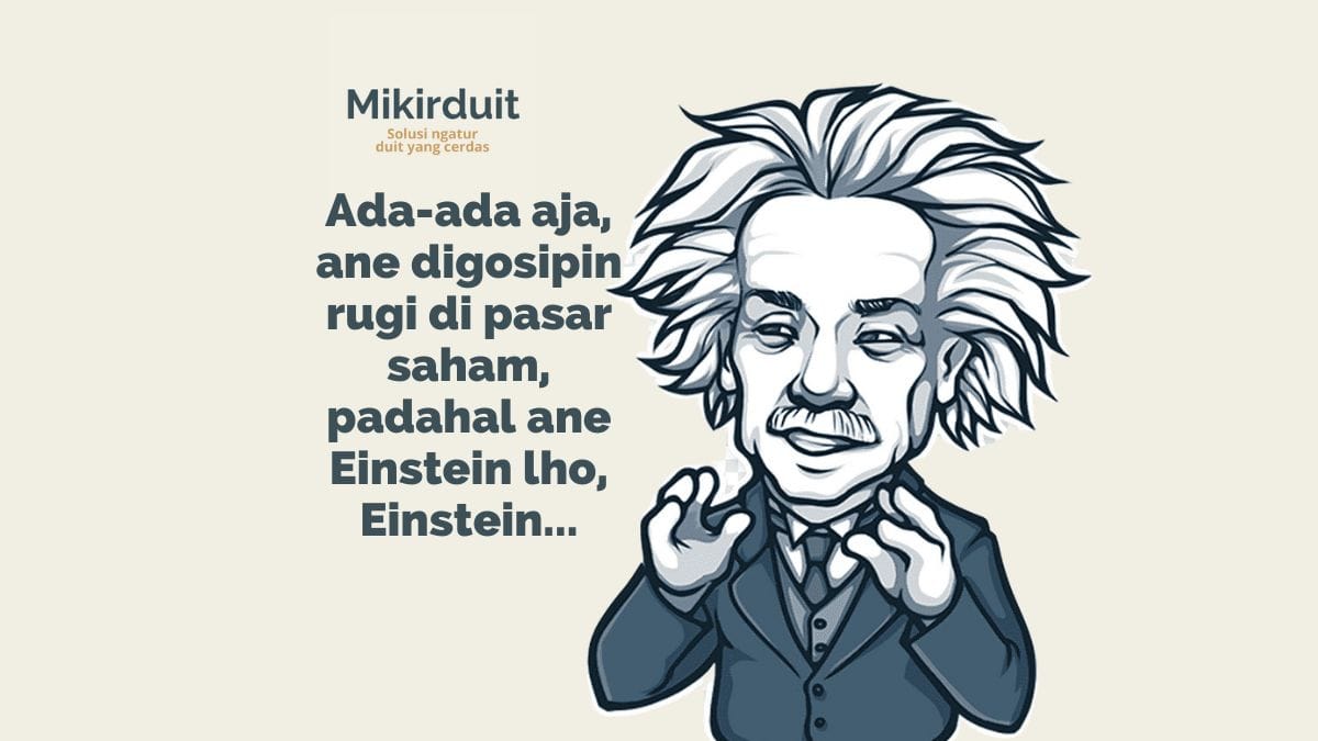 einstein rugi di pasar saham