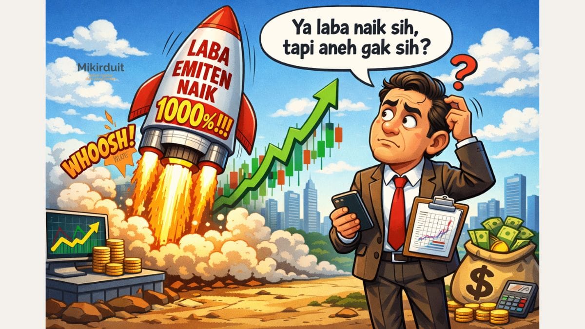 saham yang labanya naik ribuan persen