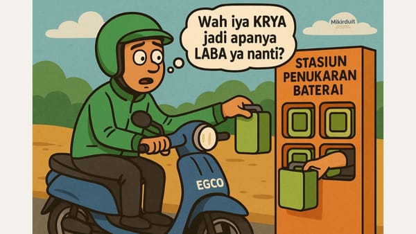 saham KRYA dan LABA